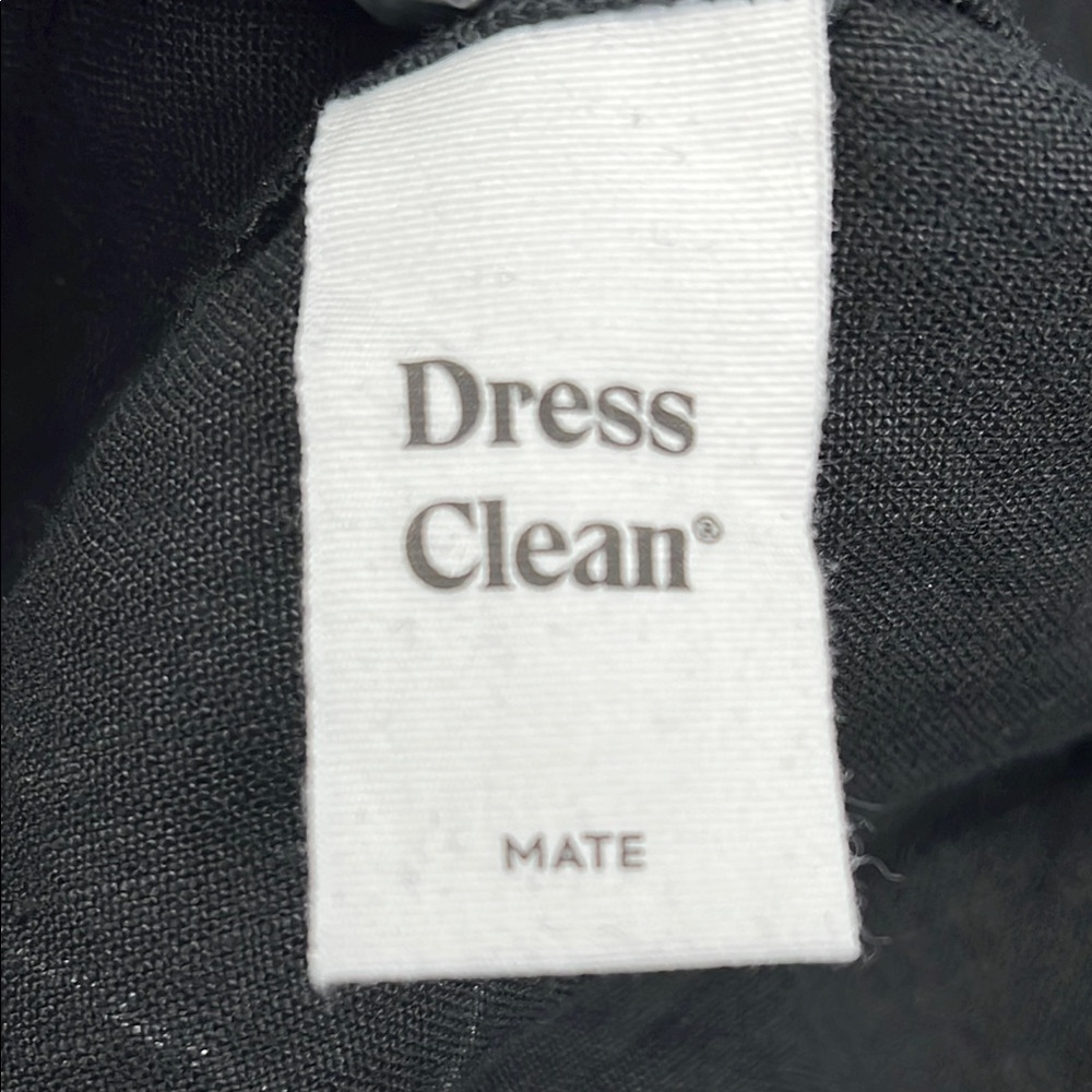 NEW MATE The Label M‎ 100% Organic Linen Black Tank Center Seam Dress - Picture 9 of 12